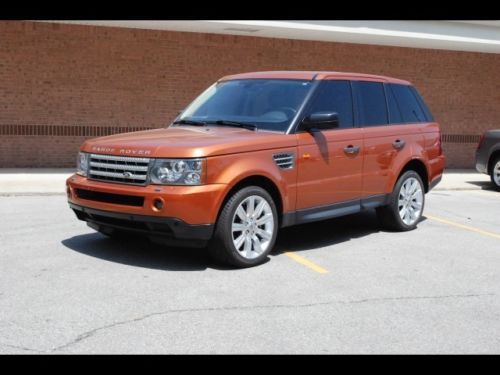 2006 land rover range rover sport supercharged suv orange