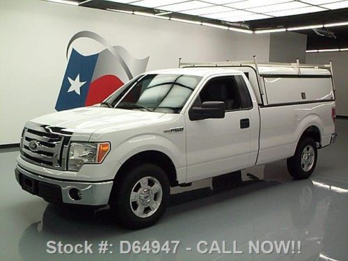 2012 ford f150 reg cab 5.0l v8 longbed utility top 61k texas direct auto