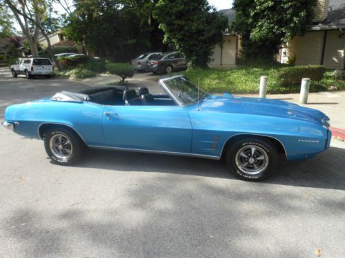 1969 pontiac firebird convertible beautiful! *build sheet*