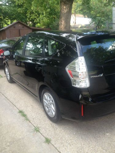 2012 toyota prius v, black, original owner, 59,600 miles, excellent condition