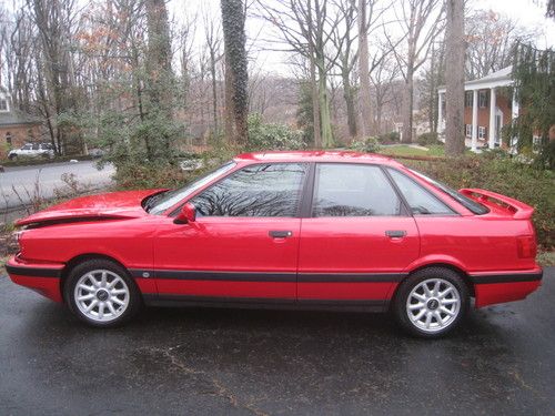 1990 audi 90 quattro 20v sedan - rare; front-end damage