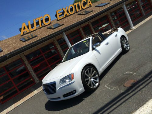 2012 chrysler 300 limited convertible navigation leather white