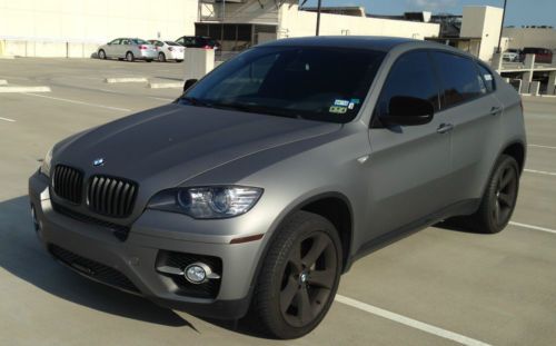 2009 bmw x6 xdrive50i sport utility 4-door 4.4l premium pkg sport pkg matte grey