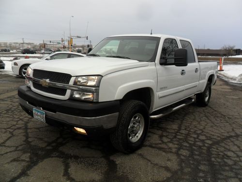 Lt crew cab 4dr, 4x4, 6.6 duramax turbo diesel, leather, clean, warranty !!!