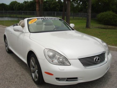 2010 lexus sc 430 certified 3 year 100,000 mile warranty