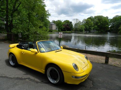 1974 PORSCE 911 1996 2006 MINT CONVERTIBLE LOW MILES YELLOW WIDEBODY RARE, US $33,500.00, image 2