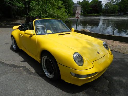 1974 PORSCE 911 1996 2006 MINT CONVERTIBLE LOW MILES YELLOW WIDEBODY RARE, US $33,500.00, image 4