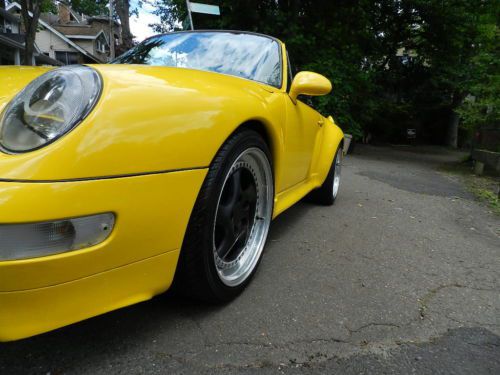 1974 PORSCE 911 1996 2006 MINT CONVERTIBLE LOW MILES YELLOW WIDEBODY RARE, US $33,500.00, image 12