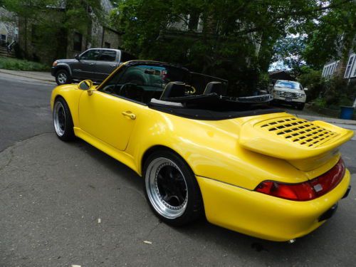 1974 PORSCE 911 1996 2006 MINT CONVERTIBLE LOW MILES YELLOW WIDEBODY RARE, US $33,500.00, image 13