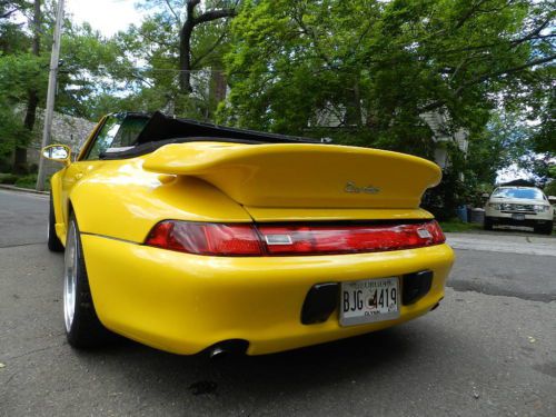 1974 PORSCE 911 1996 2006 MINT CONVERTIBLE LOW MILES YELLOW WIDEBODY RARE, US $33,500.00, image 14