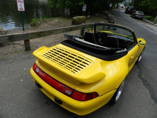 1974 PORSCE 911 1996 2006 MINT CONVERTIBLE LOW MILES YELLOW WIDEBODY RARE, US $33,500.00, image 17