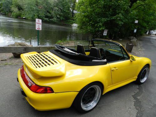 1974 PORSCE 911 1996 2006 MINT CONVERTIBLE LOW MILES YELLOW WIDEBODY RARE, US $33,500.00, image 18