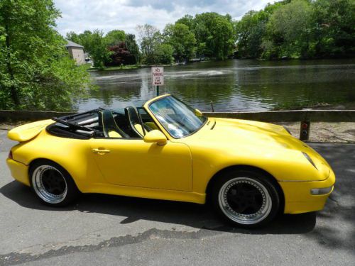 1974 PORSCE 911 1996 2006 MINT CONVERTIBLE LOW MILES YELLOW WIDEBODY RARE, US $33,500.00, image 21