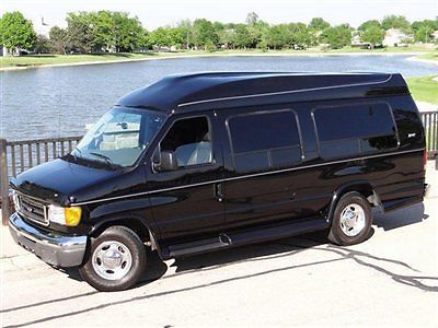 2007 ford e250 hi-top conversion van ext. 9 passenger only 26,549 miles 1-owner!