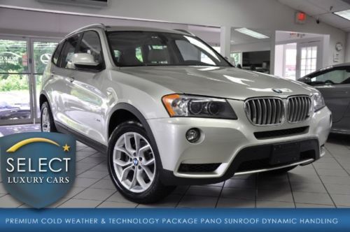 1 owner x3 35i technology dynamic handeling  prem cold weather pkgs nav hud pano
