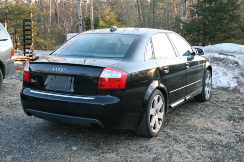 2004 audi s4 sedan 4-door 4.2l, black on black, automatic.  needs service