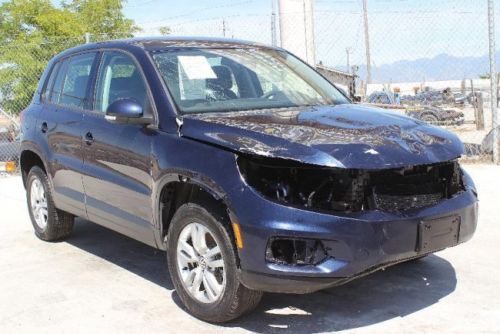 2014 volkswagen tiguan s crashed damaged fixer repairable clean title!economical