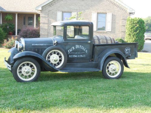 Model a ford,rare late1931 budtop,indented firewall,wide bed,jack daniel&#039;s truck