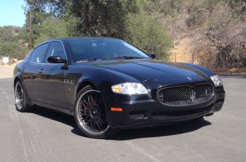 Maserati quattroporte gt 2007 - 4 door black beautiful 4.2l luxury sports car