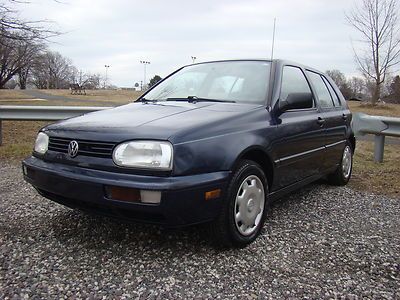 1997 volkswagen vw golf 5 speed manual lower miles runs great no reserve !