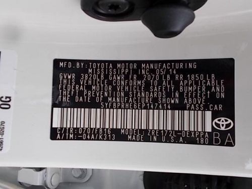 2014 Toyota Corolla LE Eco Plus, US $21,602.00, image 13