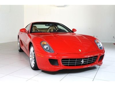 2007 ferrari approved cpo 599 gtb rosso corsa/beige low miles