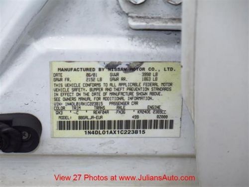 2001 Nissan Altima GLE, US $2,999.00, image 13