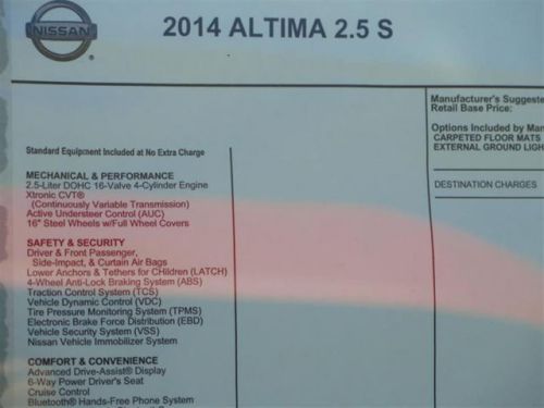 2014 Nissan Altima 2.5 S, US $20,050.00, image 4