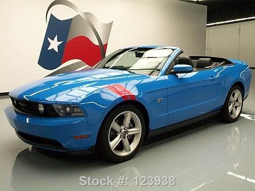 2010 ford mustang gt convertible leather shaker 23k mi texas direct auto