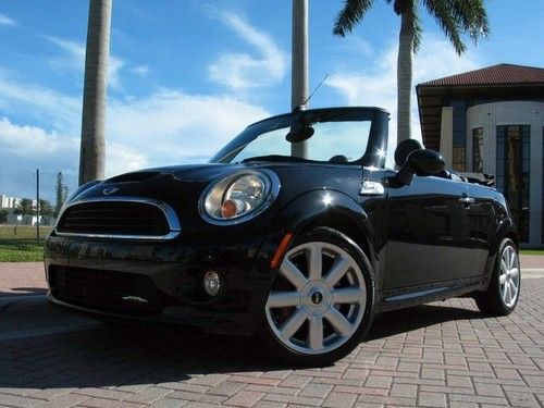 2009 mini john cooper works convertible premium parking sensors fl