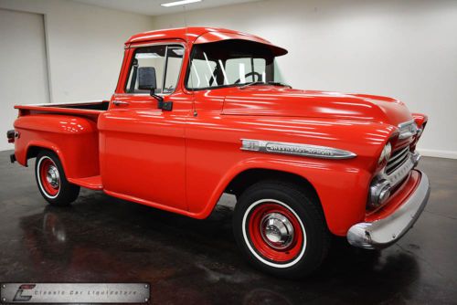 1959 chevrolet apache 3100 big window pickup 283 3 speed air conditioning