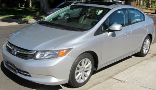 2012 honda civic ex sedan 4-door a/t 1.8l low miles sunroof moonroof