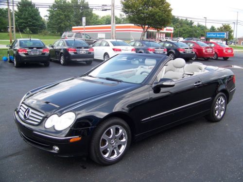 2004 mercedes-benz clk320 convertible cabriolet 3.2l v6 soft top clean low miles