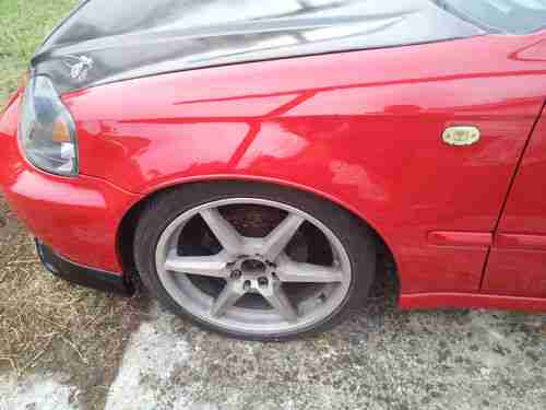 2000 Honda Civic Si 41k Original Custom Milano Red/Black Leather B16A2 DOHC VTEC, US $9,000.00, image 13