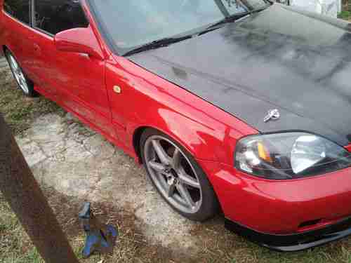 2000 Honda Civic Si 41k Original Custom Milano Red/Black Leather B16A2 DOHC VTEC, US $9,000.00, image 19