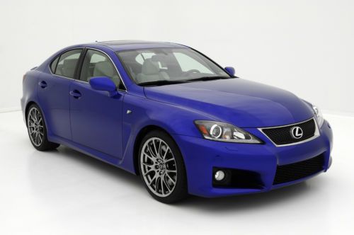 2013 lexus is f..416 hp..ultrasonic blue/ alpine, levinson audio, 14k, cpo