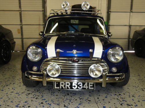 1967 classic mini cooper blue