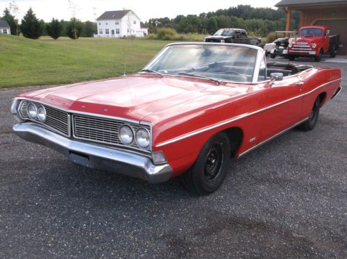 1968 ford galaxie 500 2-door convertible 390 motor auto trans running project