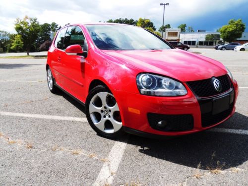 2008 volkswagen gti 2-door tornado red 6 speed manual 1 owner