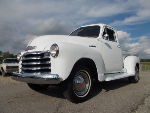 1953 chevy shortbed pick up 216, 3 sp man, mostly original, restored