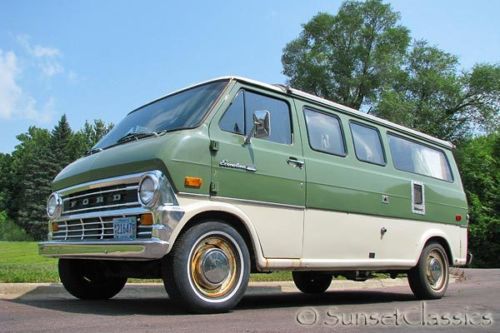 1973 ford econoline pop top camper van 28k orig. miles, recent tune up runs gr8!