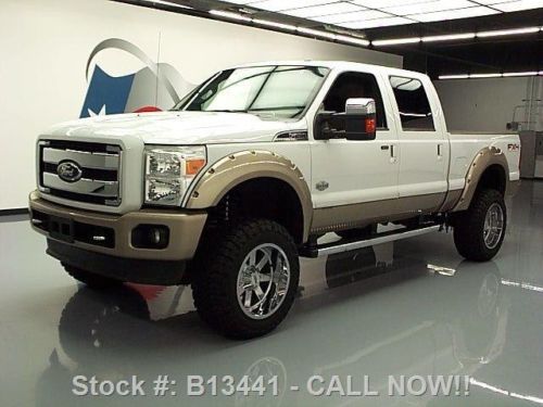 2011 ford f-250 king ranch crew fx4 4x4 diesel sunroof texas direct auto