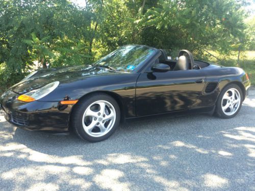 Only 53,000 miles!!! 1998 porsche boxster convertible triple black tiptronic