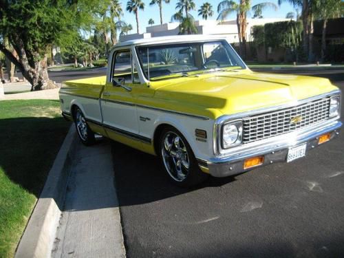 Nicely restored c-10 deluxe, 383 stroker motor, factory ac, etc.