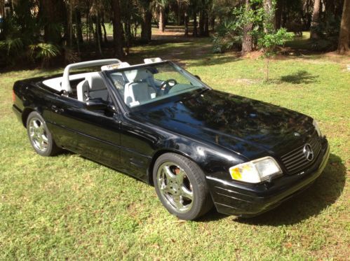 1999 mercedes benz sl500 roadster both hard+soft tops 57,000 miles no reserve