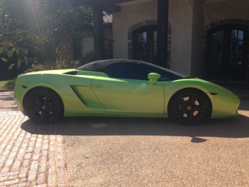 2008 lamborghini gallardo spyder convertible verde ithica