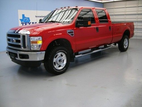 We finance!!! 2010 ford f-350 crew xlt 4x4 diesel auto trailer brake long bed!!