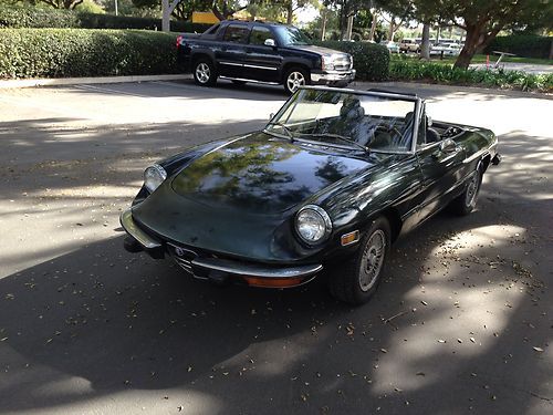 1974 alfa romeo spider veloce convertible 2-door 2.0l