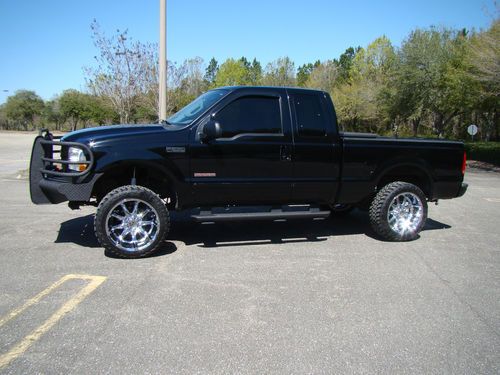 2004 f250 4x4 ranch hand winch powerstroke toyo m/t xd series black leather