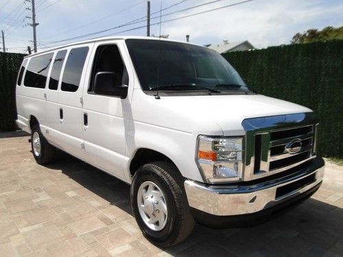 09 ford e350 e 350 e-350 15 passenger van xlt very clean passanger fla driven